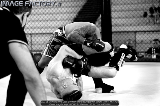 2022-05-07 Milano in the Cage 8 00939 Stefano Baumgaertner-Stefano Manna - MMA 72kg